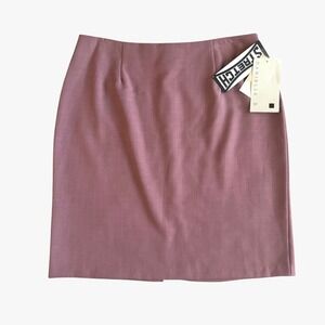Danielle B Vintage 90s Mauve Pink Pencil Skirt NWT sz 14 USA Retro Professional